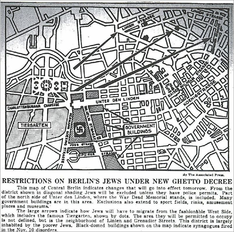 Map of Berlin Ghetto